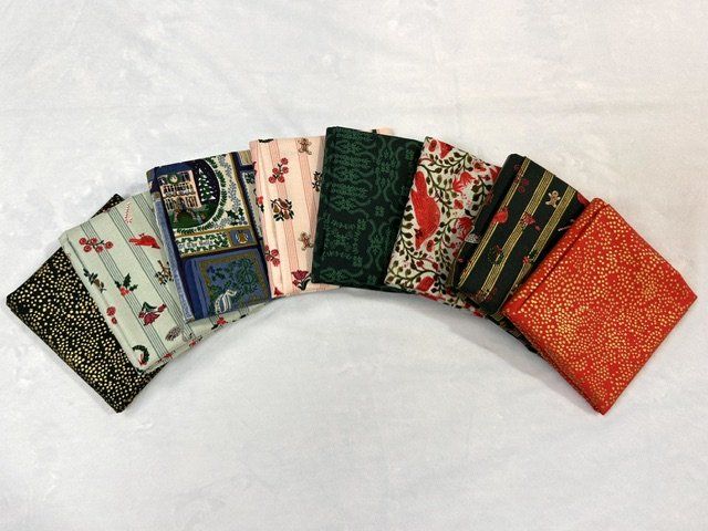 8 pc Holiday Classics Rifle Paper Co. FQ Bundle 4
