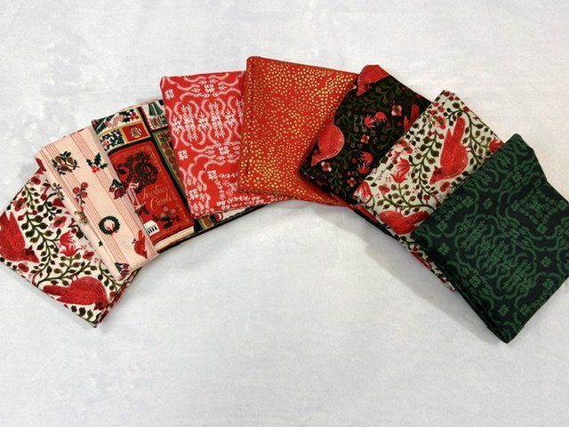 8 pc Holiday Classics Rifle Paper Co. FQ Bundle 6