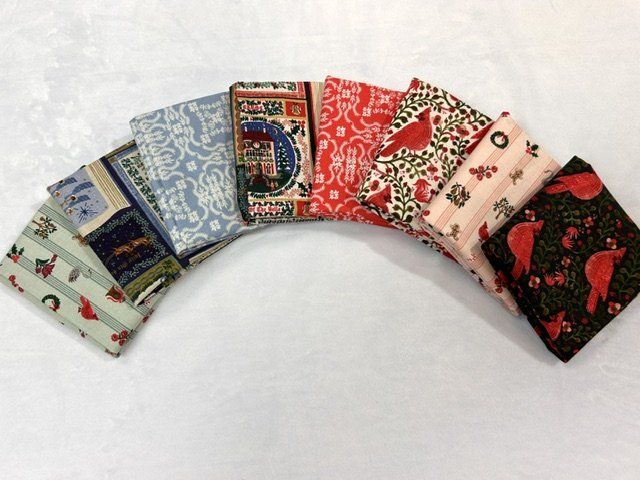 8 pc Holiday Classics Rifle Paper Co. FQ Bundle 8
