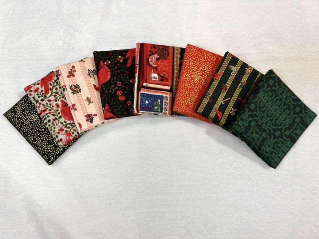 8 pc Holiday Classics Rifle Paper Co. FQ Bundle 3