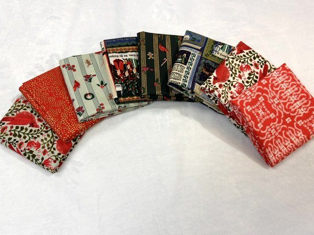 8 pc Holiday Classics Rifle Paper Co. FQ Bundle 5