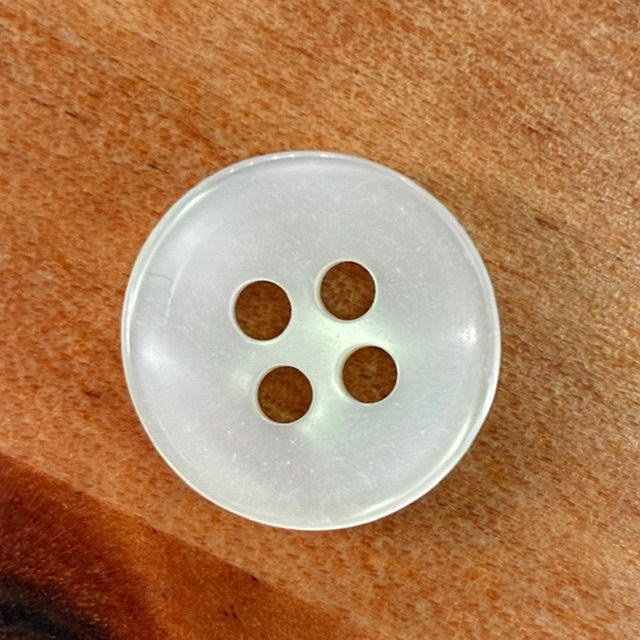 4 Hole Shirt Button Ivory 3/8" 20mm
