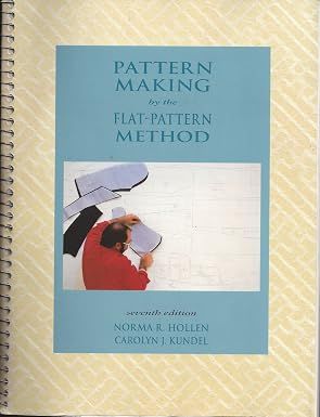 Book: Pre-Loved Pattern Making by the Flat-Pattern Method 7th Edition