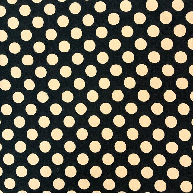 Stof Avalana Polkadots Black Jersey Knit
