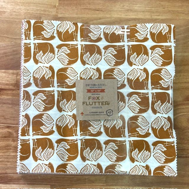42 pc Fox &amp; Flutter 10" Squares Cotton+Steel