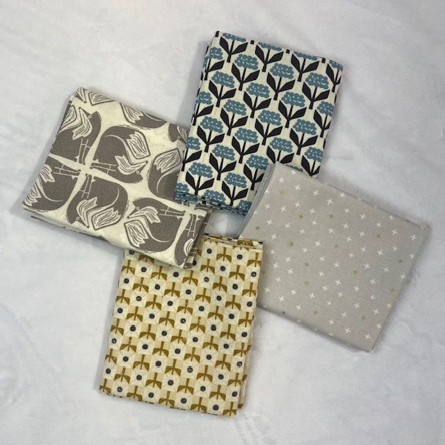 4 pc Fox &amp; Flutter Fat Quarter Bundle  Cotton+Steel