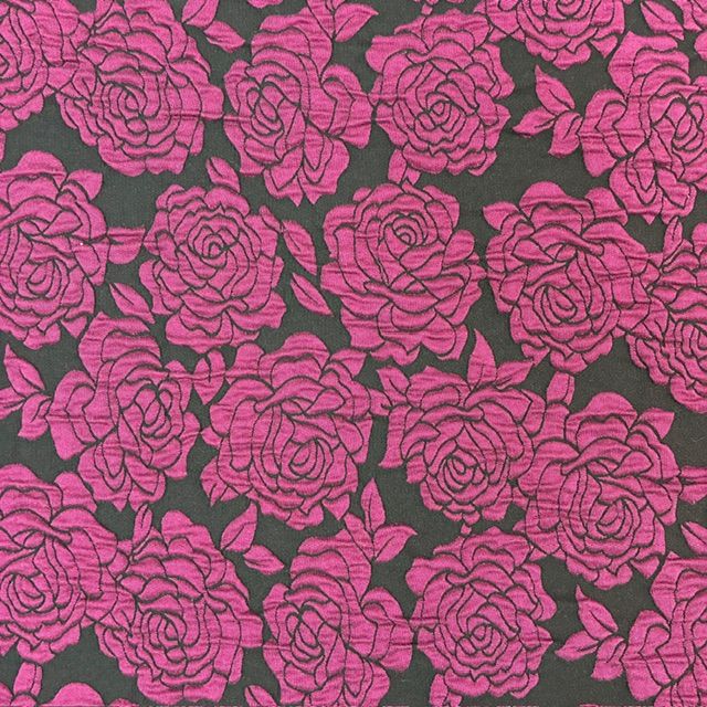EB Rose Design Cotton Blend Jacquard 57"
