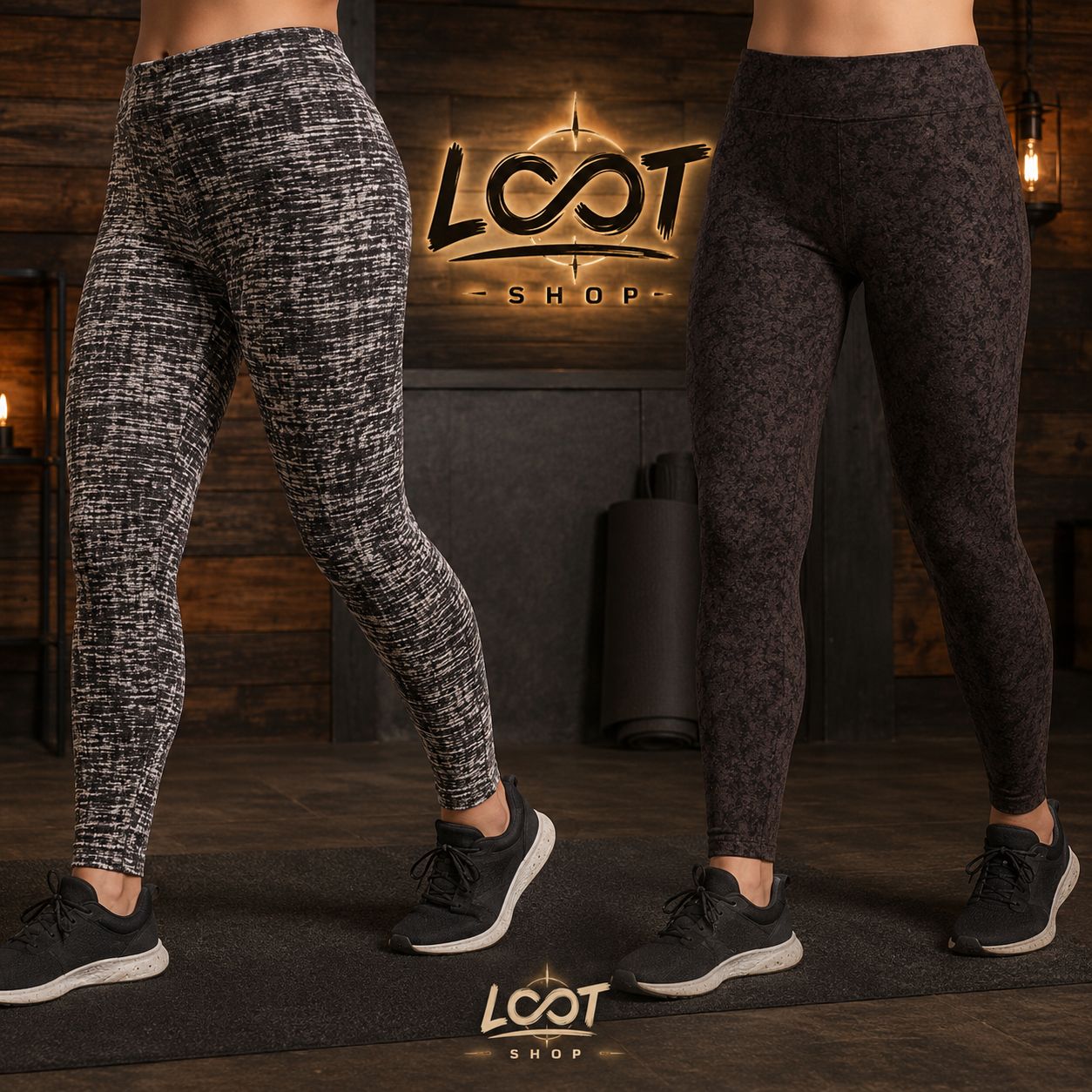 Chaleur en mouvement | Lot de 2 leggings épais | Femme | Small
