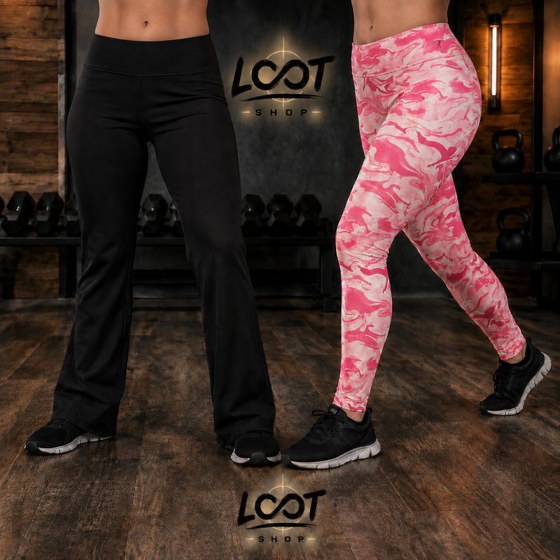Contraste en mouvement | Lot de 2 pantalons sport | Femme | Small