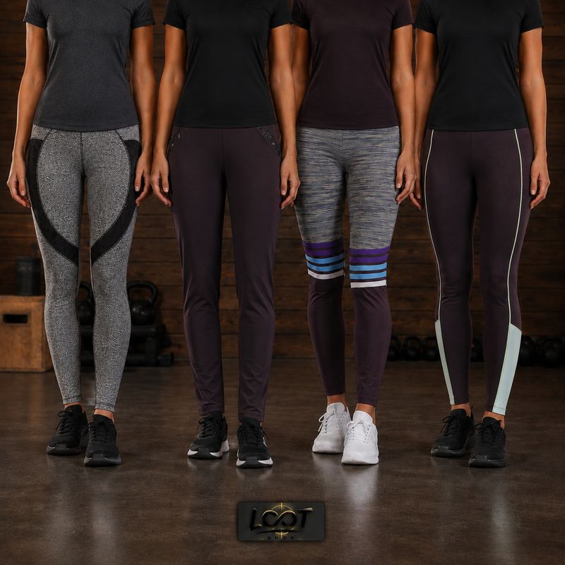 Prête à bouger | Lot de 4 leggings de sport | Femme | Medium