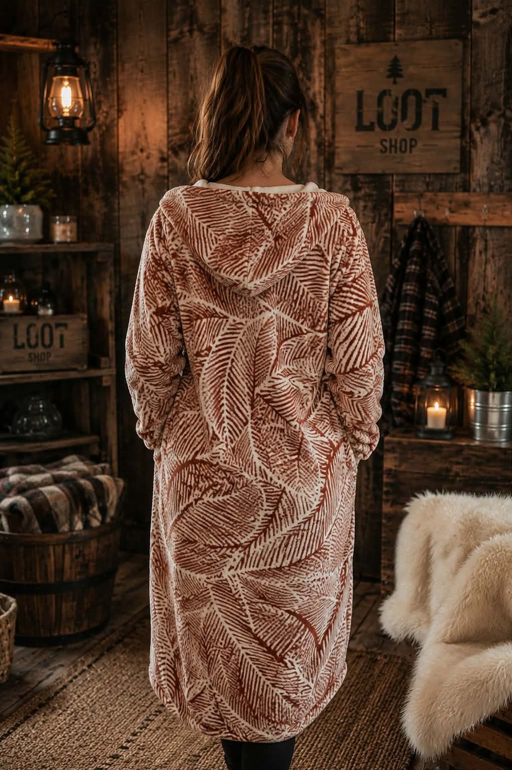 Confort d'automne | Doudou à capuchon | Taille unique