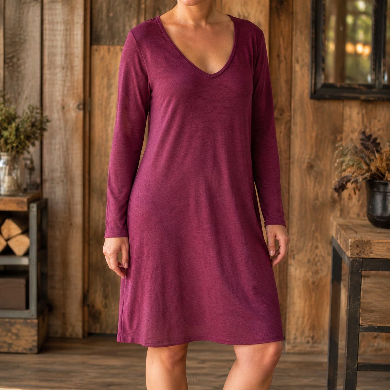 Robe chaleureuse bourgogne | Femme | Medium