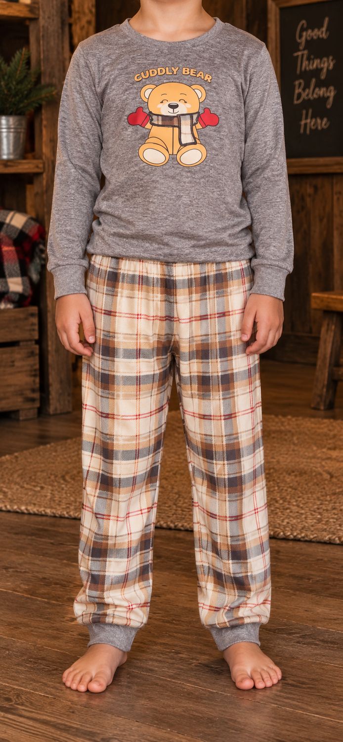 Ensemble pyjama enfant ourson | Unisexe | 5 ans
