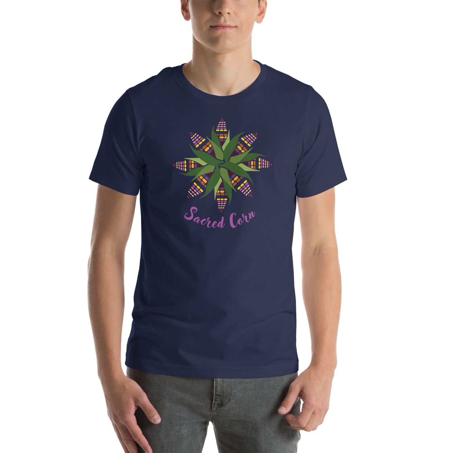 Sacred Corn Mandala, Maíz Sagrado, Mayan Spirituality Unisex t-shirt