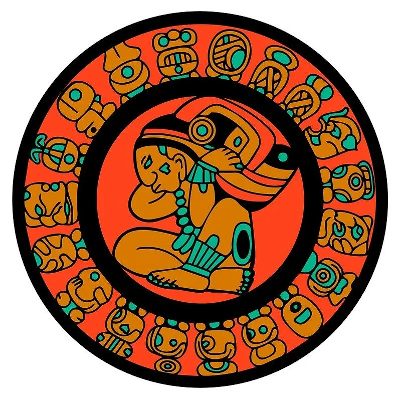 Mayan Calendar, 3 inch water resistant Vinyl sticker,  ideal for water bottles and laptops