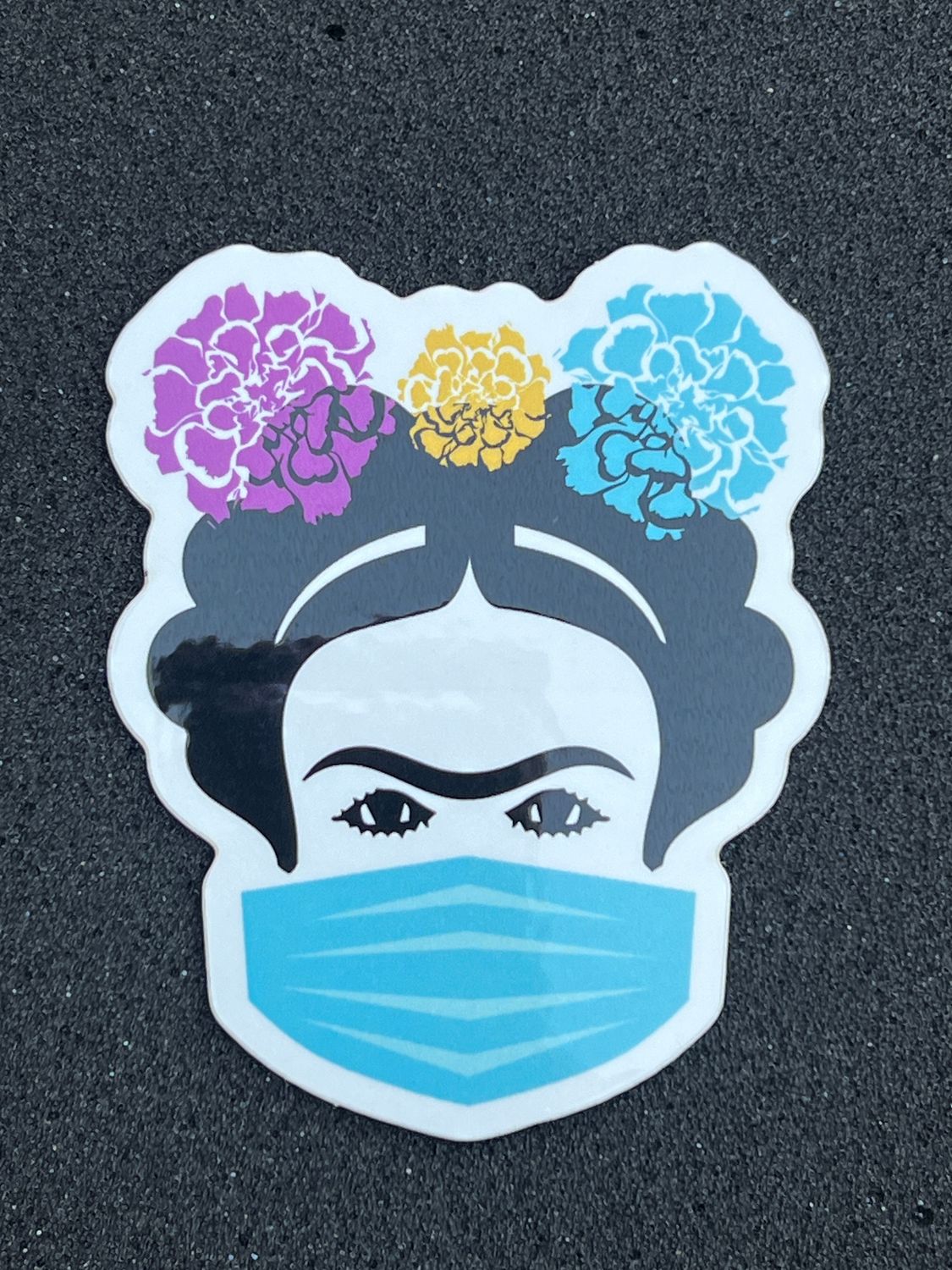 3 inch Fridge Magnet, with famous Mexican woman artist, Frida  Kahlo, ideal gift for nurses and medical professionals