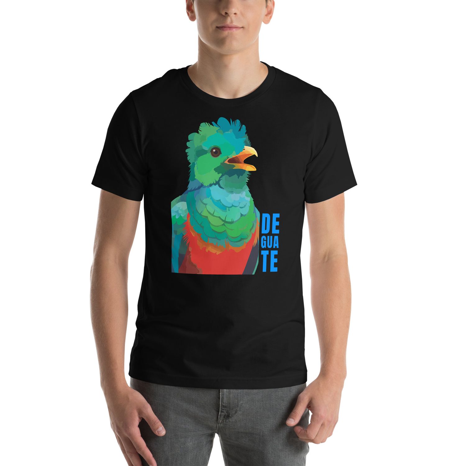 Quetzal Bird Calling, unisex bella canvas t-shirt