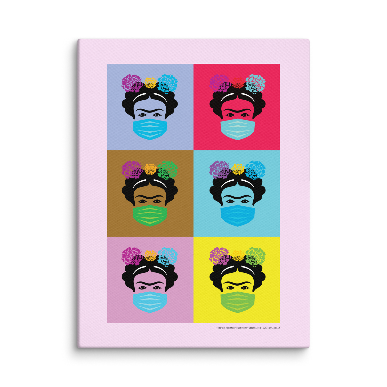 CanvasPremium Canvas Print. "Fridaas With Mask" 