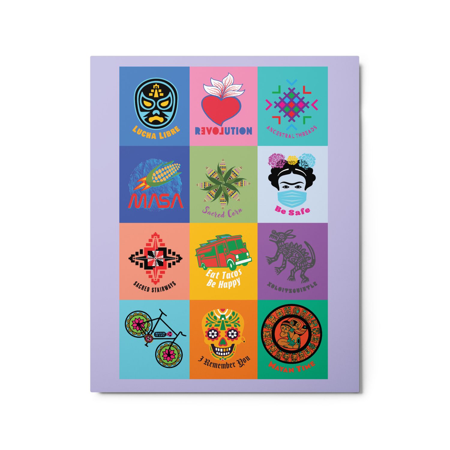 Premium Metal Floating Print. “12 Months Calendar Covers"