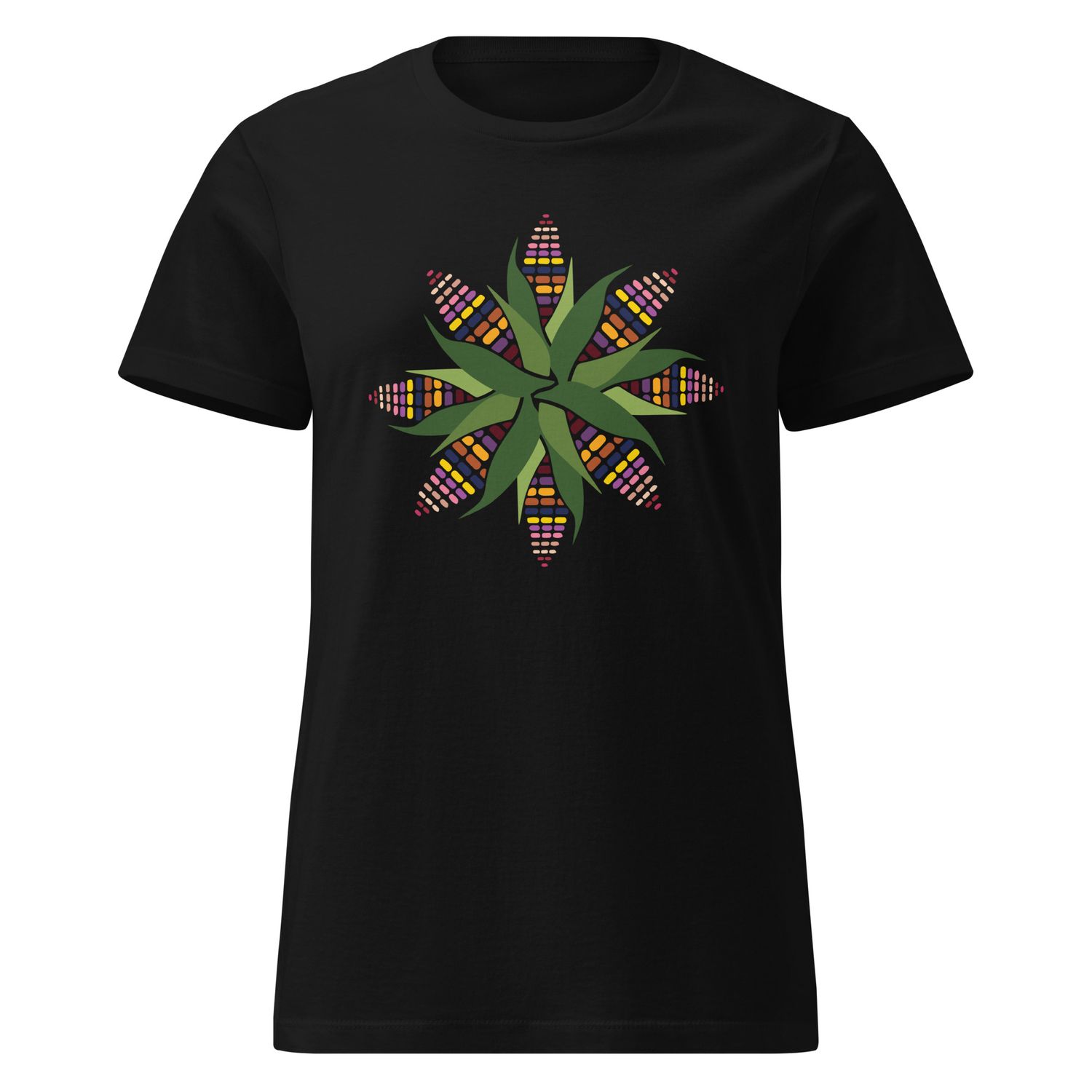 Corn Diversity Mandala, women’s cut softstyle t-shirt