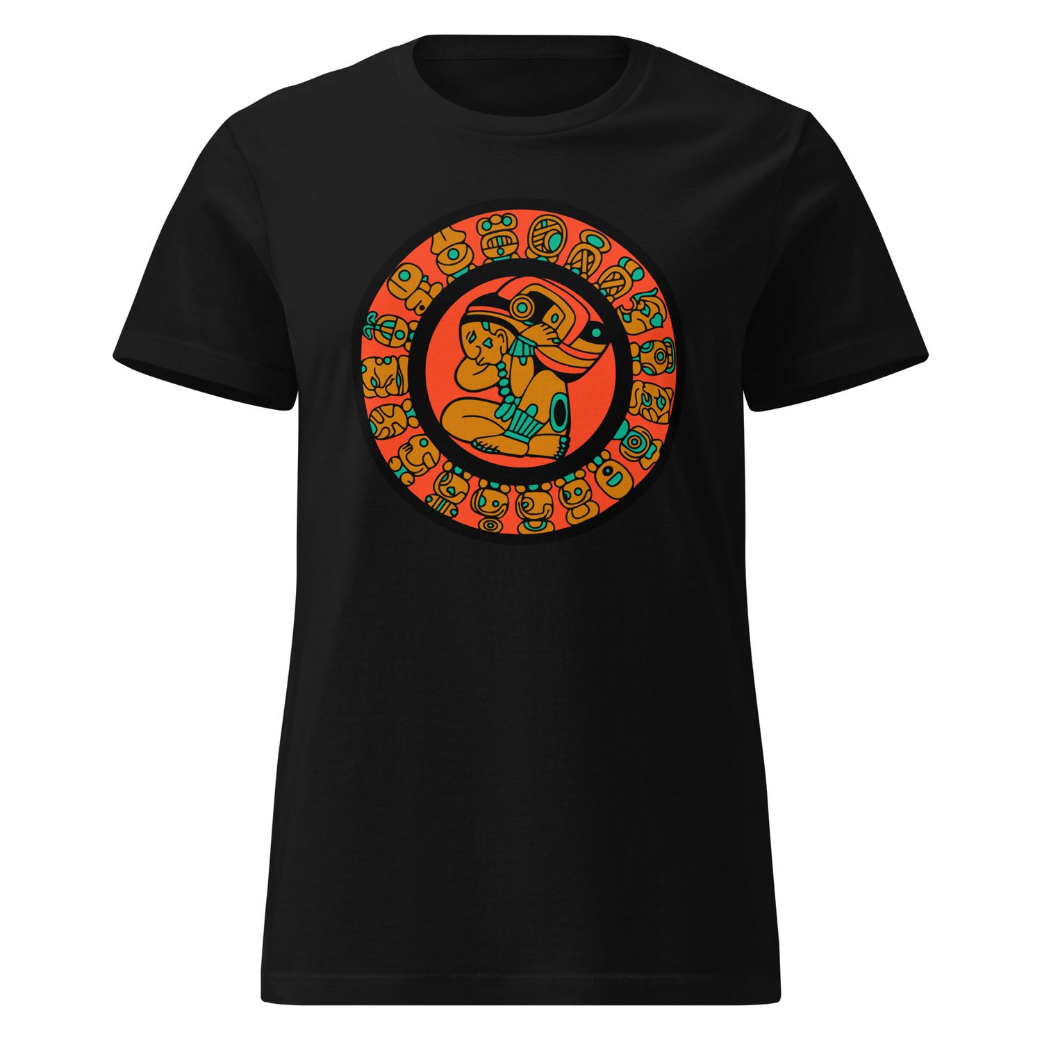 Mayan Calendar, women’s cut softstyle t-shirt