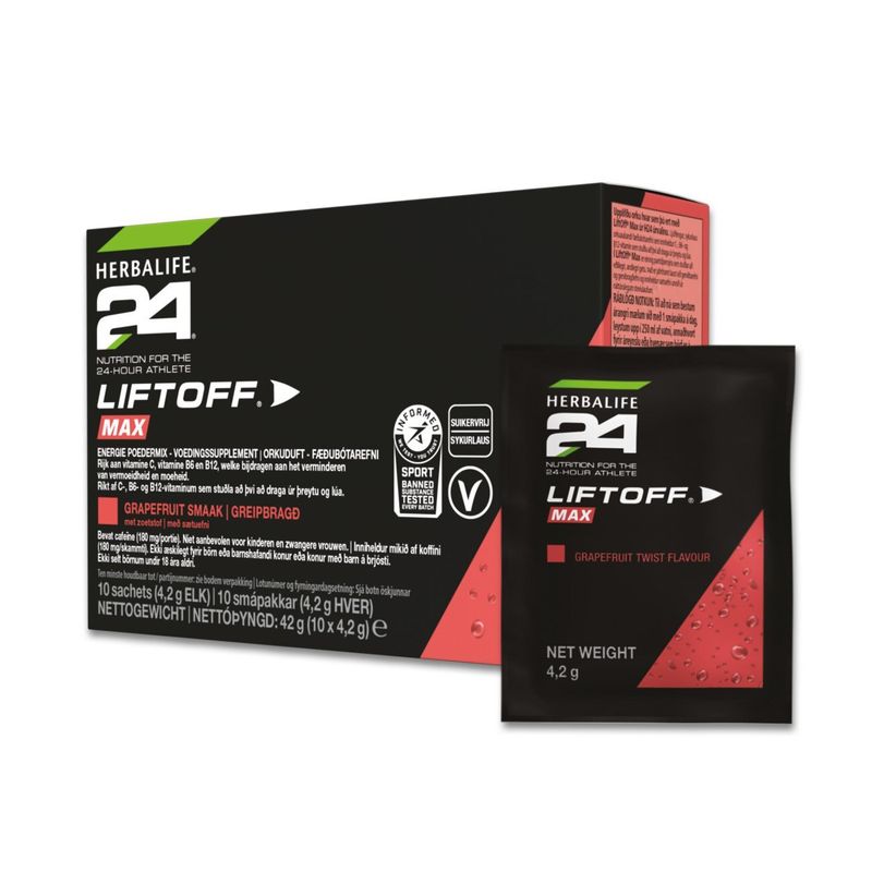 LiftOff® Max greipbragði 10 x 4,2 g smápakkar