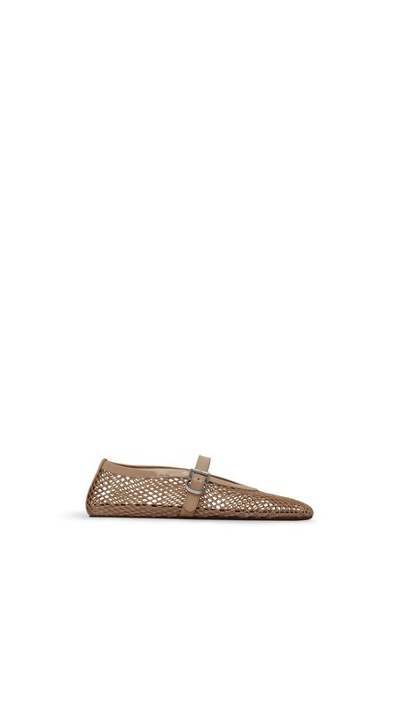 BALLET FLATS IN FISHNET