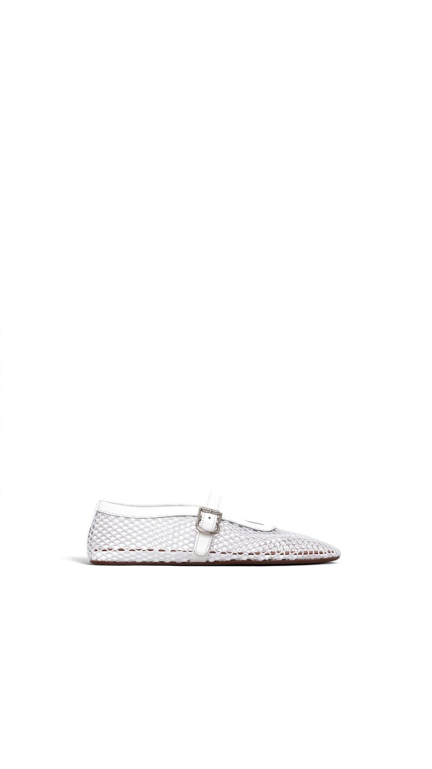 BALLET FLATS IN FISHNET