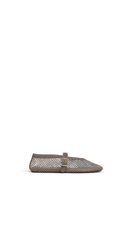 BALLET FLATS IN STRASS FISHNET