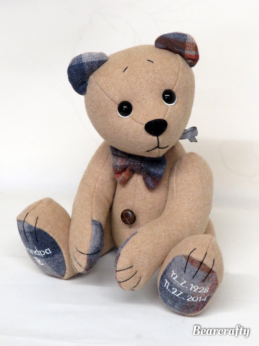 Memory bear 13 inch - Store - BearCrafty memorybear keepsakebears and  artist collector bears