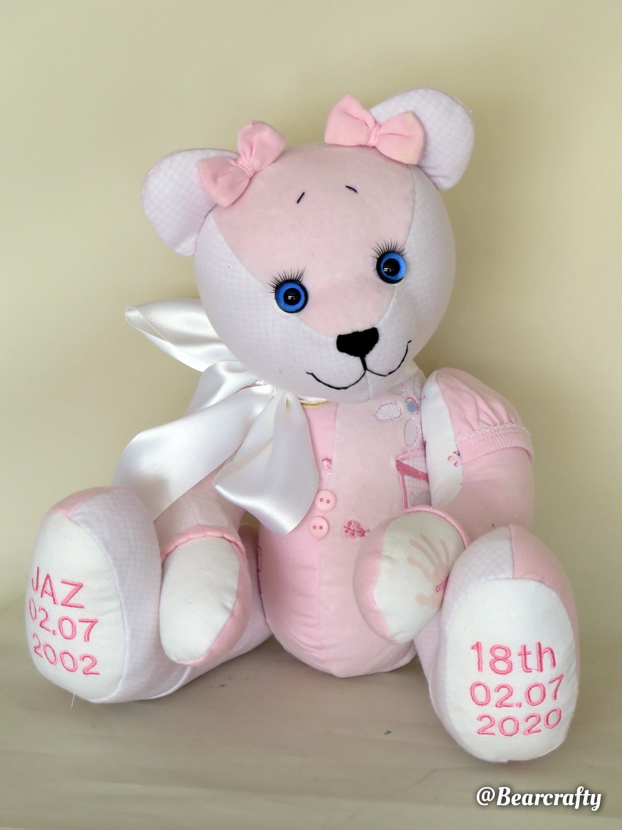 Keepsake Birth Weight Teddy Bear Stuffed Animal Weighted Memory Bear –  Nestling Keepsakes