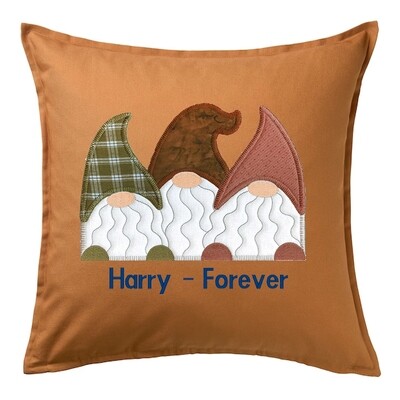 Memory cushion cover Gnoom applique