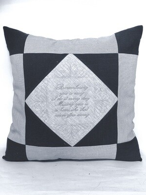 Patchwork Memorial/Keepsake Cushion pillow covers