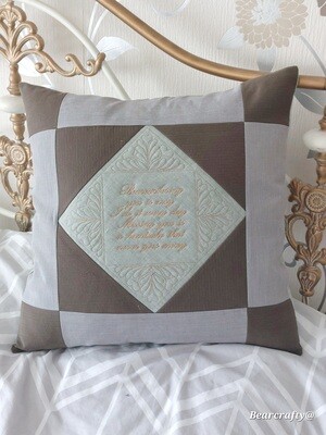 Patchwork Memorial/Keepsake Cushion pillow covers