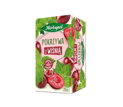 Nettle and sour cherry herbal tea