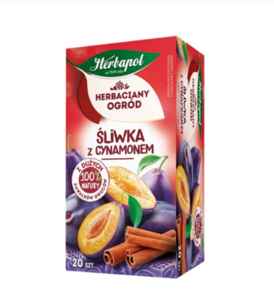 Plum and cinnamon fruit tea