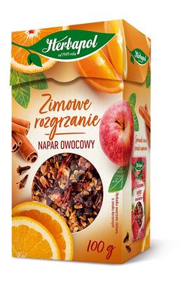 Fruit infusion Winter warming.  Spice-flavoured fruit and herbal tea.