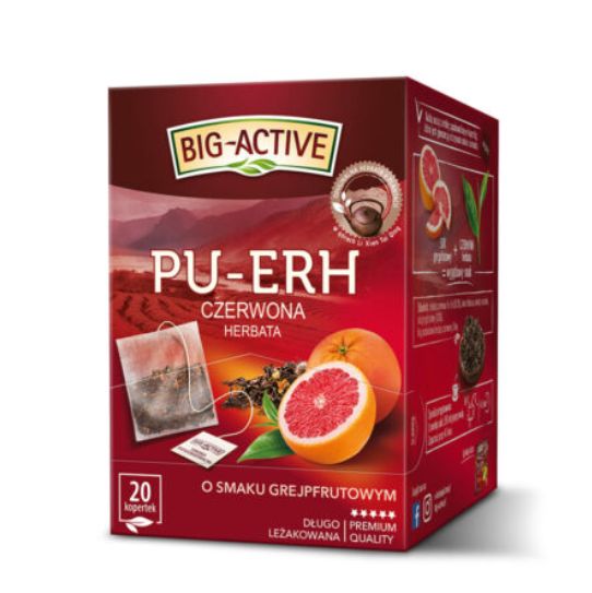 Grapefruit-flavoured Pu-Erh red tea