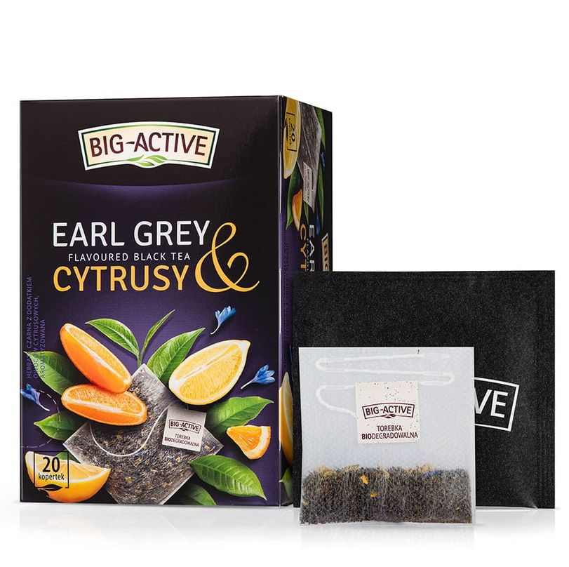 Black tea – Earl Grey &amp; Citrus. Flavoured black tea with added citrus fruit.