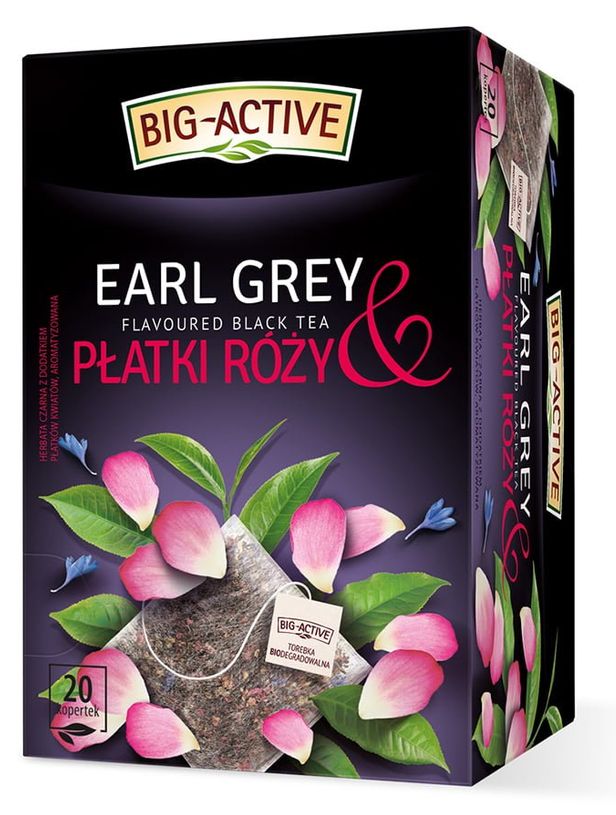 Black tea – Earl Grey &amp; Rose Petals   Flavoured black tea with flower petals.