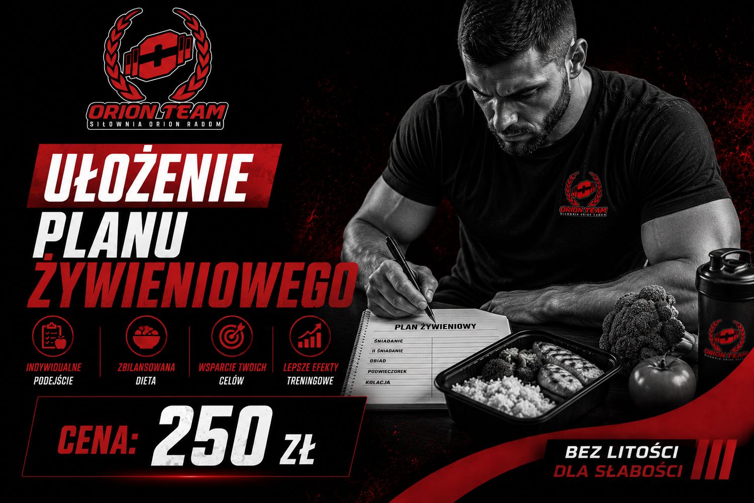 Ułożenie planu żywieniowego
