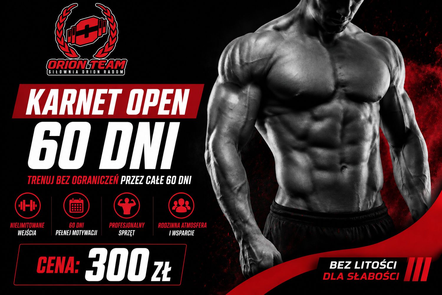 Karnet open 60 dni