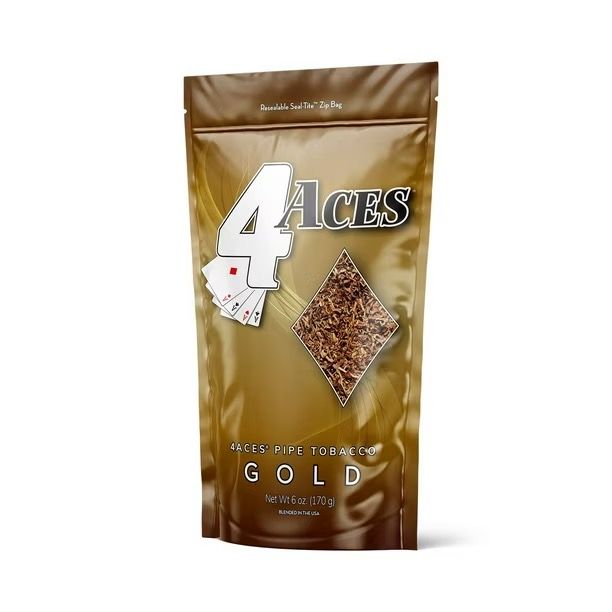 4 ACES PIPE TOBACCO GOLD 6 OZ 4 ACES PIPE TOBACCO GOLD 6 OZ