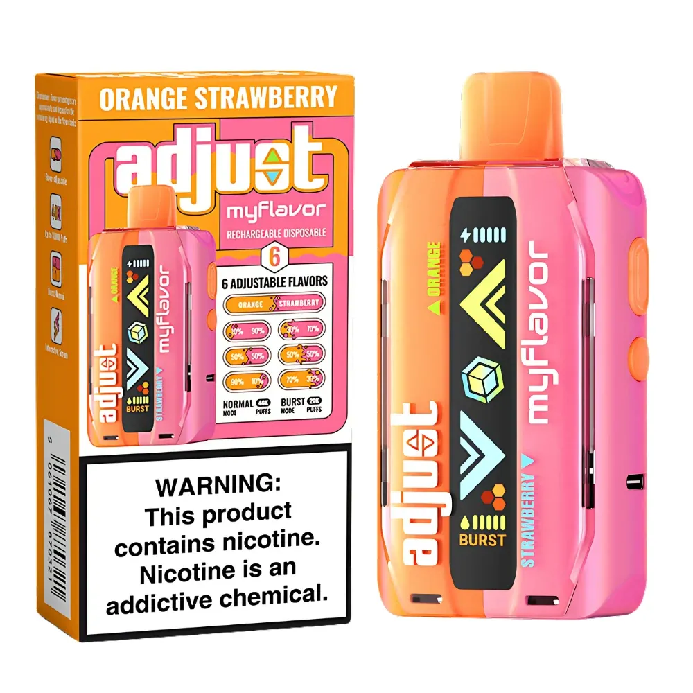 ADJUST MYFLAVOR 40K ORANGE STAWBERRY ADJUST MYFLAVOR 40K ORANGE STAWBERRY