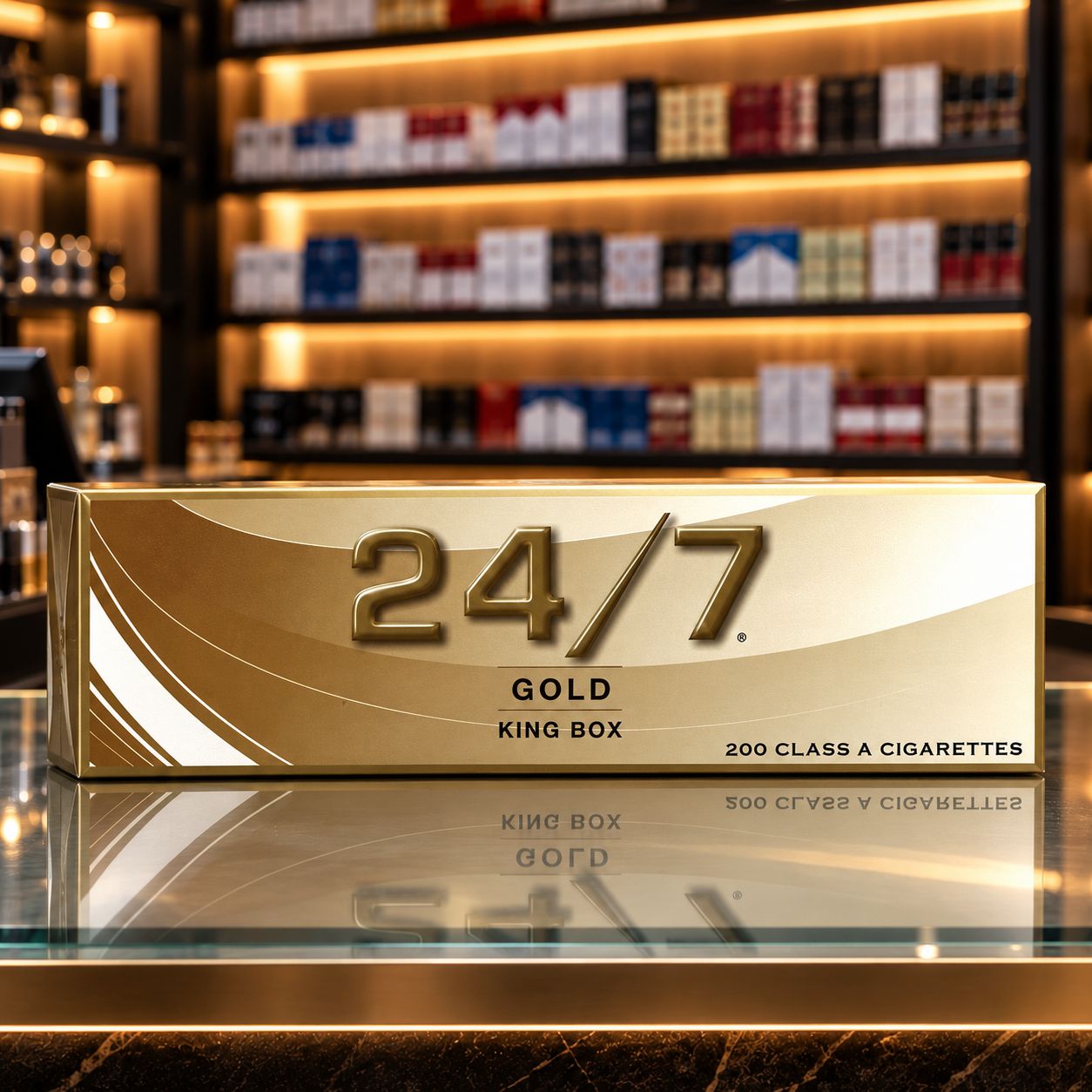 24/7 SHORTS GOLD CARTON 24/7 SHORTS GOLD CARTON