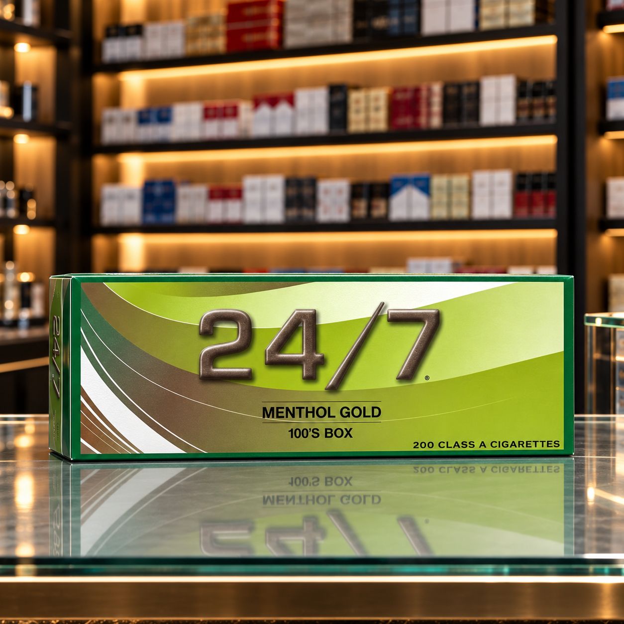 24/7 100s MENTHOL GOLD CARTON 24/7 100s MENTHOL GOLD CARTON