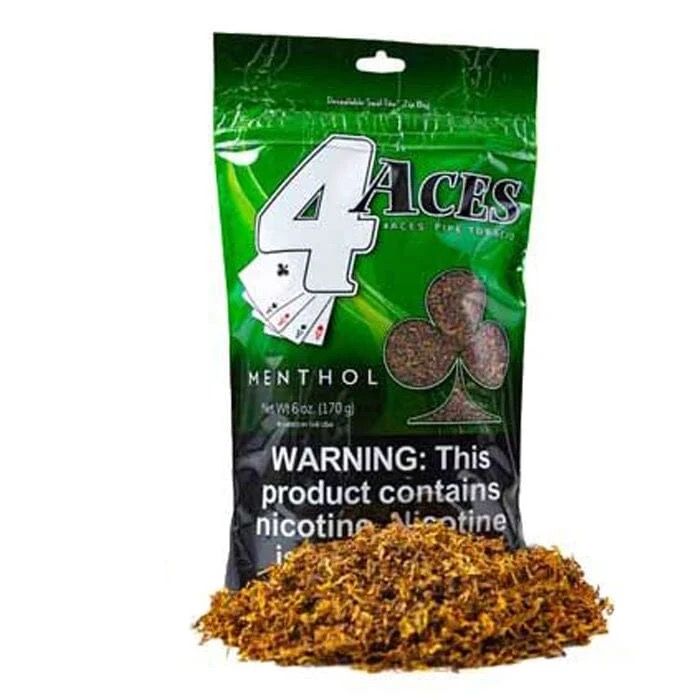 4 ACES PIPE TOBACCO MENTHOL 6 OZ 4 ACES PIPE TOBACCO MENTHOL 6 OZ