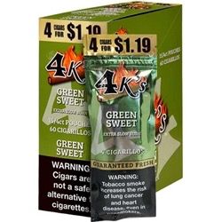 4K'S 4/1.19 GREEN SWEET CIGARILLO 4K'S 4/1.19 GREEN SWEET CIGARILLO