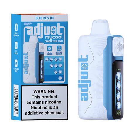 ADJUST MYCOOL 40K BLUE RAZZ ICE ADJUST MYCOOL 40K BLUE RAZZ ICE