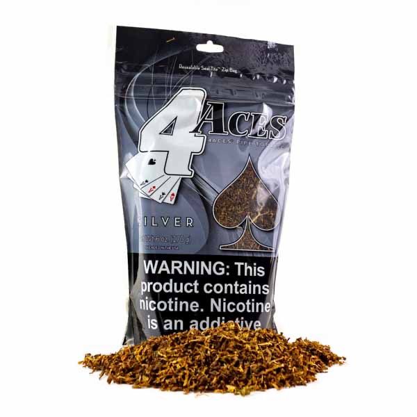 4 ACES PIPE TOBACCO SILVER 6 OZ 4 ACES PIPE TOBACCO SILVER 6 OZ